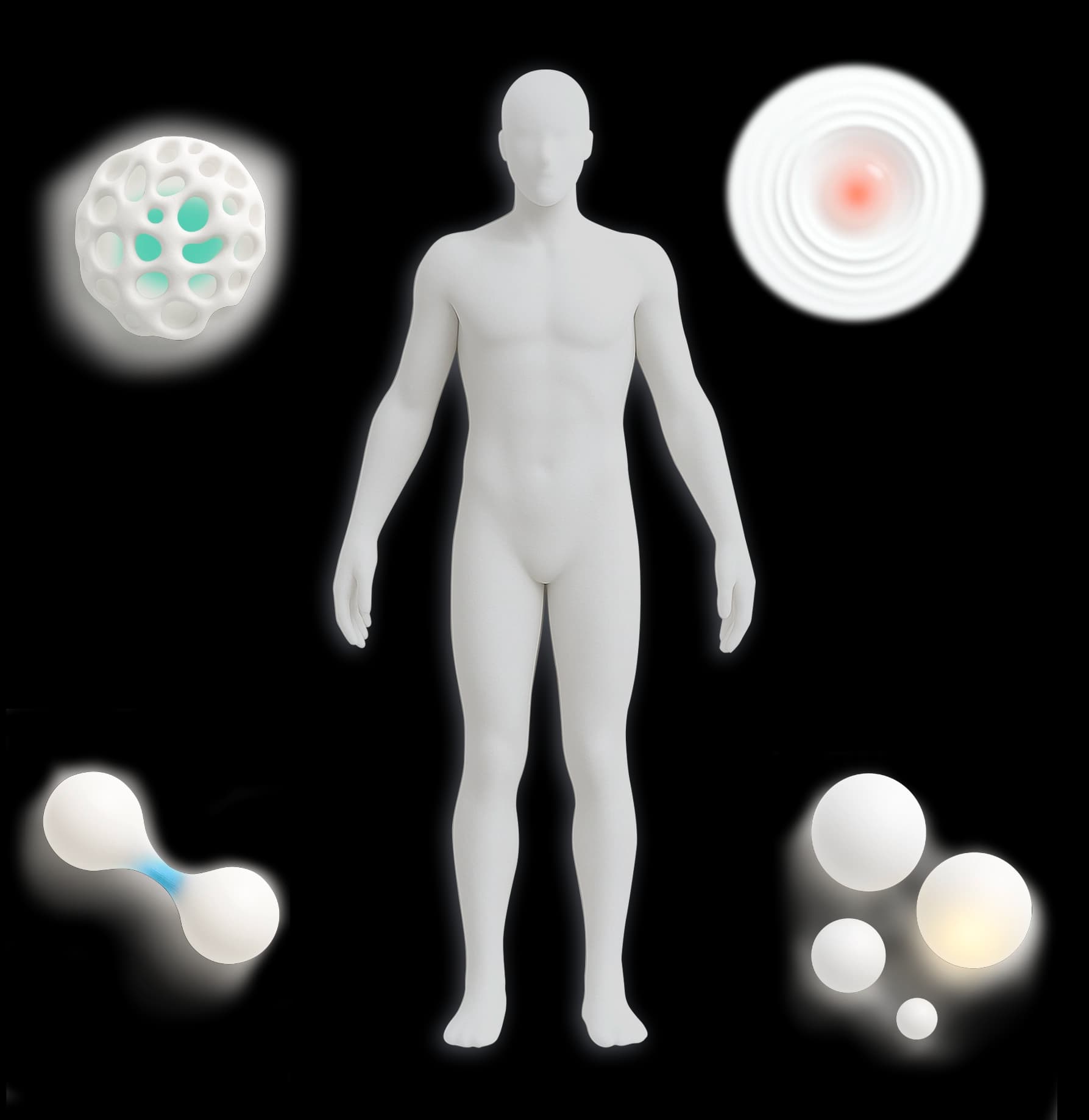 Vitruvian Man with 4 batteries